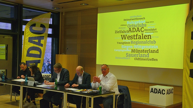 Touristikleitertagung Präsentation Gelb ADAC Westfalen Veranstaltungsarten Wettbewerbsarten Personen