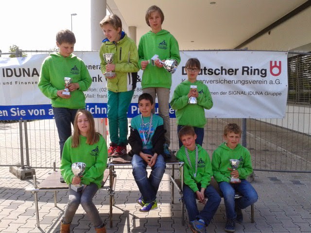 Kart-Jugendgruppe bei dem Schnuppertraining in AC Warendorf
